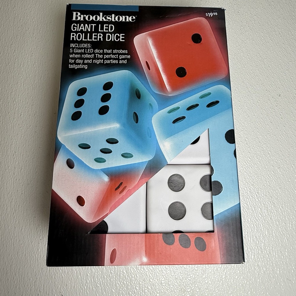 Brookestone Giant LED Roller Dice for Party & Tabletop Games